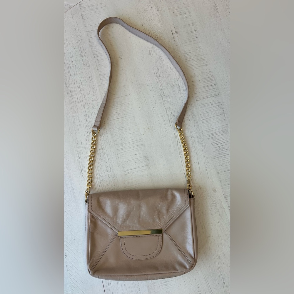 Badgley Mischka Vintage Crossbody Bag with Gold Chain Strap